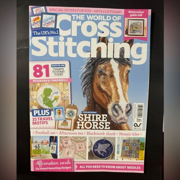 The World Of Cross Stitching Magazine #334 July 2023 Shire Horse The UK’s No.1 - Picture 1 of 1